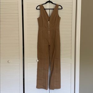 Tiger Mist Tan Jumpsuit